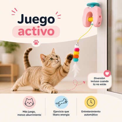 Juguete eléctrico para gatos con 2 cuerdas